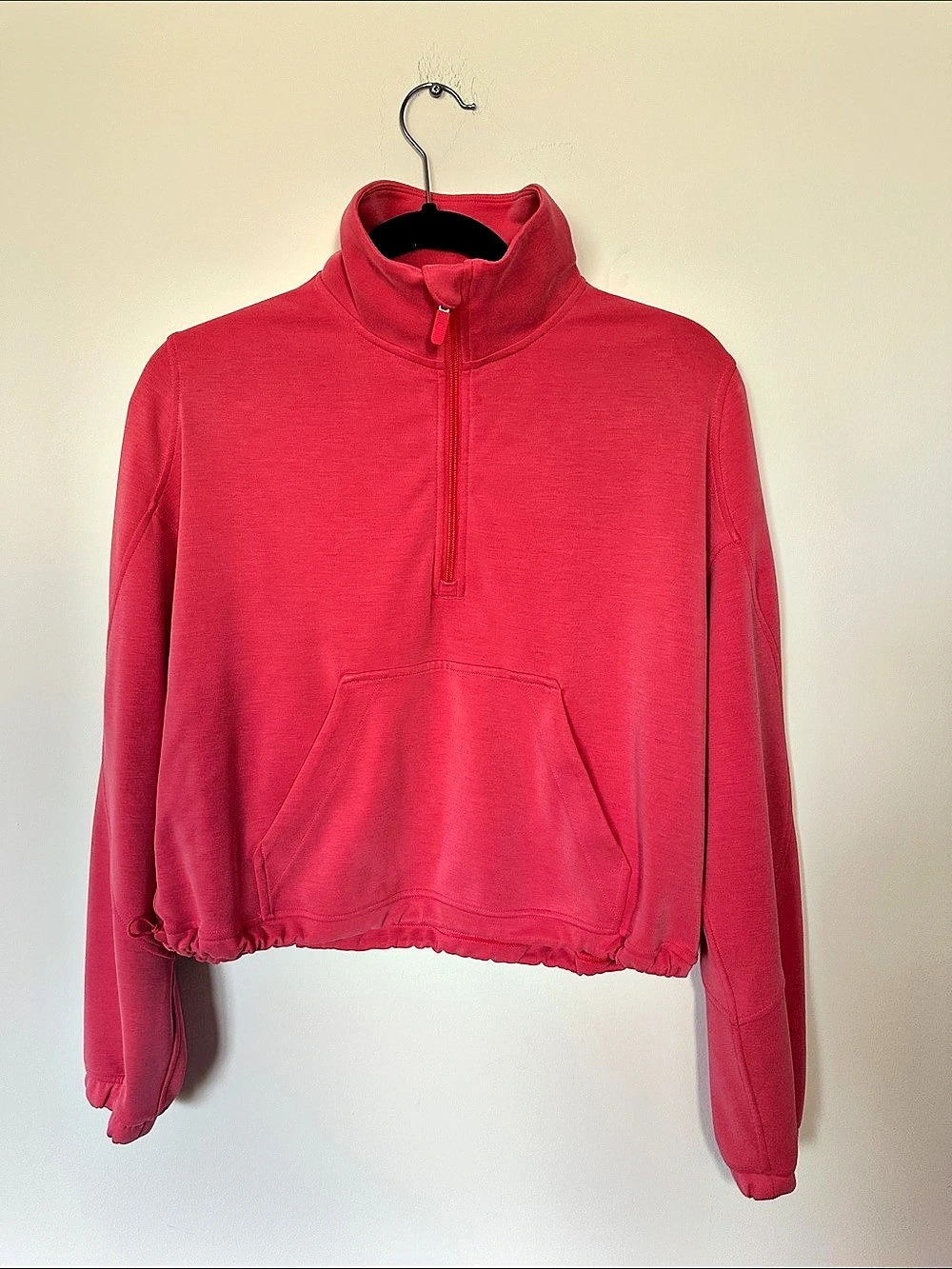 lululemon Brushed Softstreme Half Zip Pink Size 6